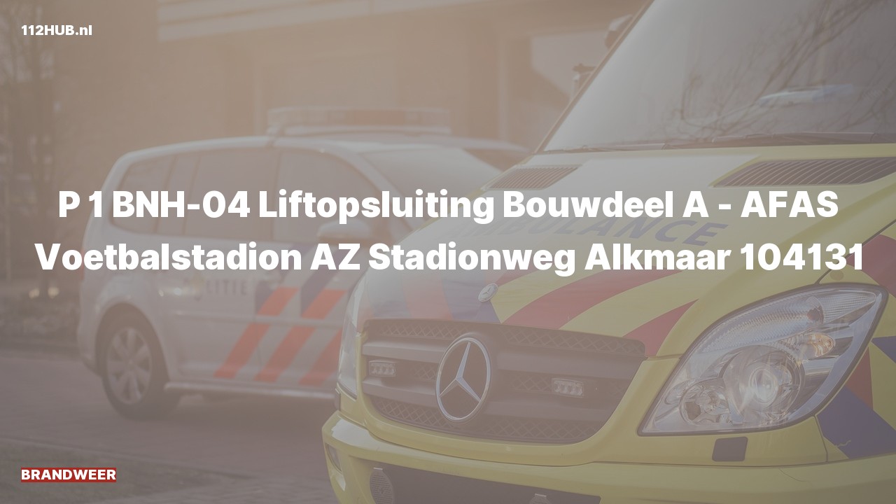 Deelafbeelding voor De brandweer is met spoed uitgerukt naar de Stadionweg in Alkmaar