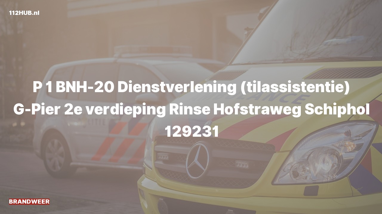 Deelafbeelding voor Brandweer met spoed naar de Rinse Hofstraweg in Schiphol.