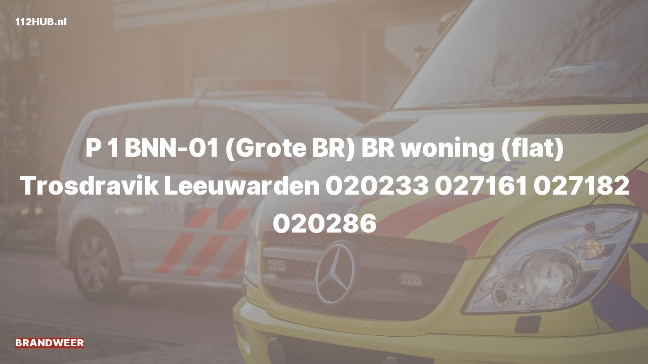 Deelafbeelding voor P2000-melding voor brand in woning.