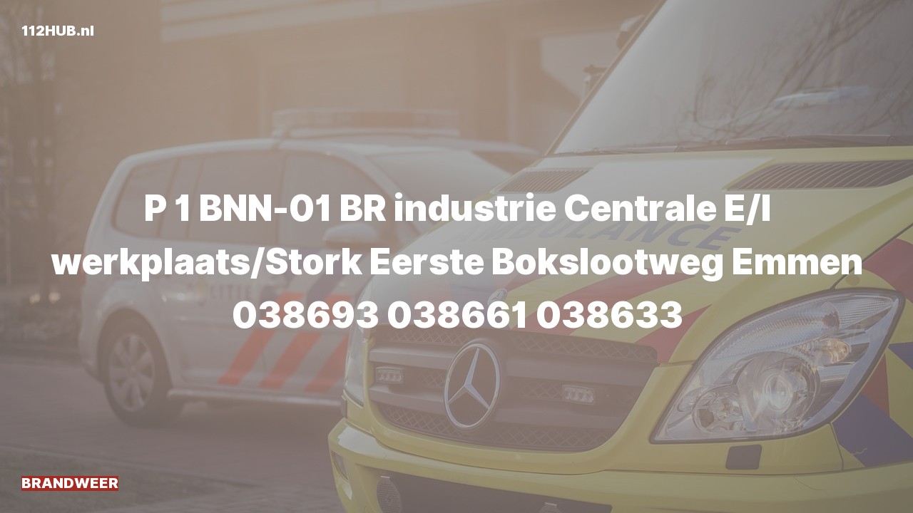 Deelafbeelding voor P2000-melding.