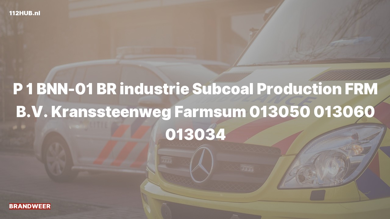 Deelafbeelding voor Brandweer met spoed naar de Kranssteenweg in Farmsum.