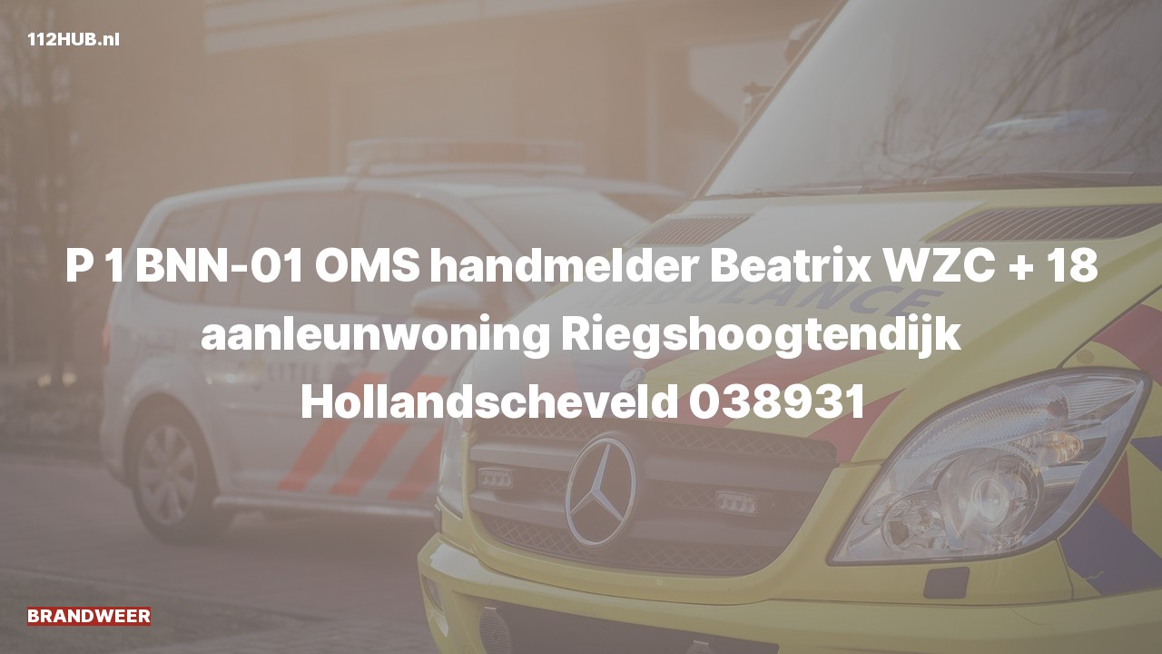 Deelafbeelding voor De brandweer is met spoed uitgerukt naar de Riegshoogtendijk in Hollandscheveld