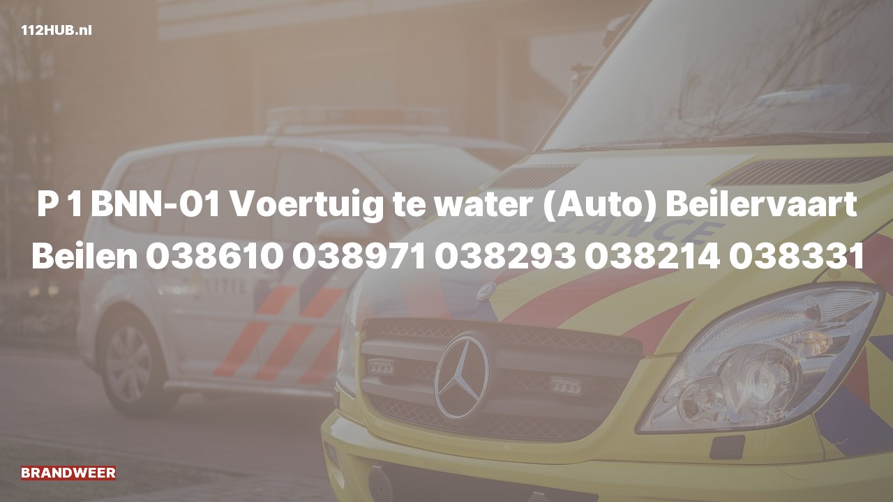 Deelafbeelding voor Brandweer met spoed naar de Beilervaart in Beilen.