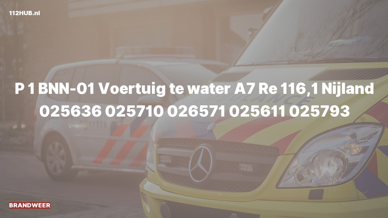 Deelafbeelding voor P2000-melding.