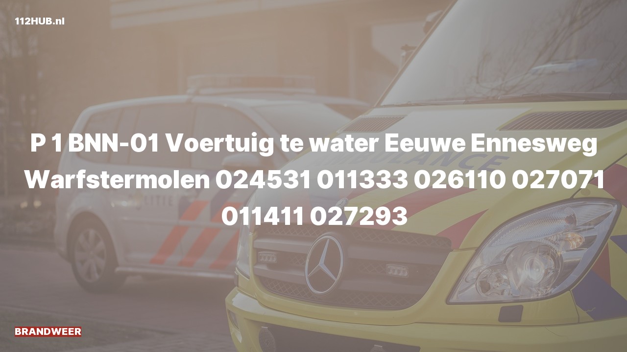 Deelafbeelding voor P2000-melding.