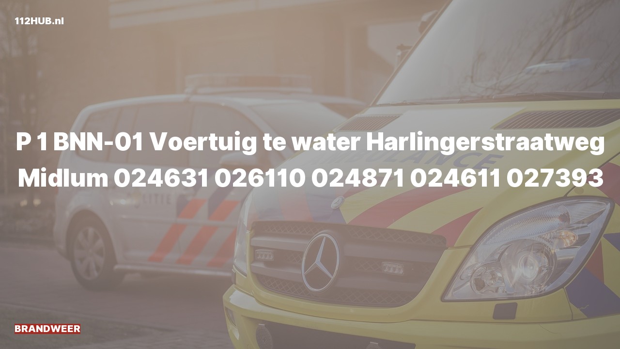 Deelafbeelding voor P2000-melding.