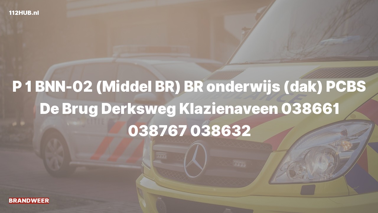 Deelafbeelding voor Brandweer met spoed naar de Derksweg in Klazienaveen.
