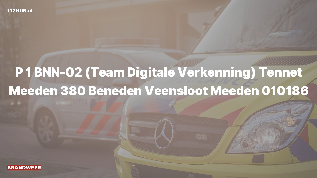 Deelafbeelding voor De brandweer is met spoed uitgerukt naar de Beneden Veensloot in Meeden