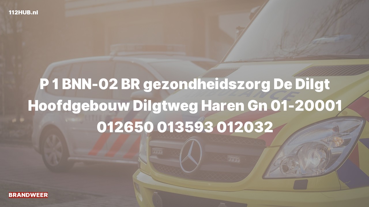 Deelafbeelding voor P2000-melding.