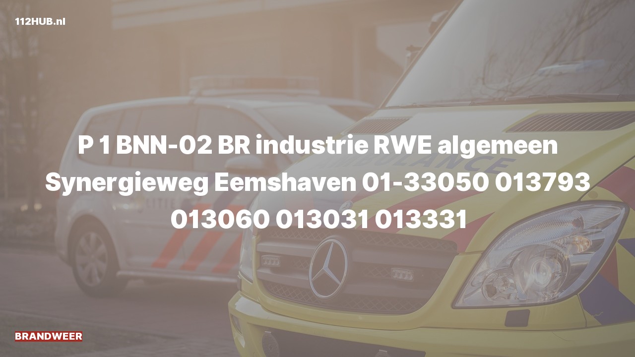 Deelafbeelding voor P2000-melding.
