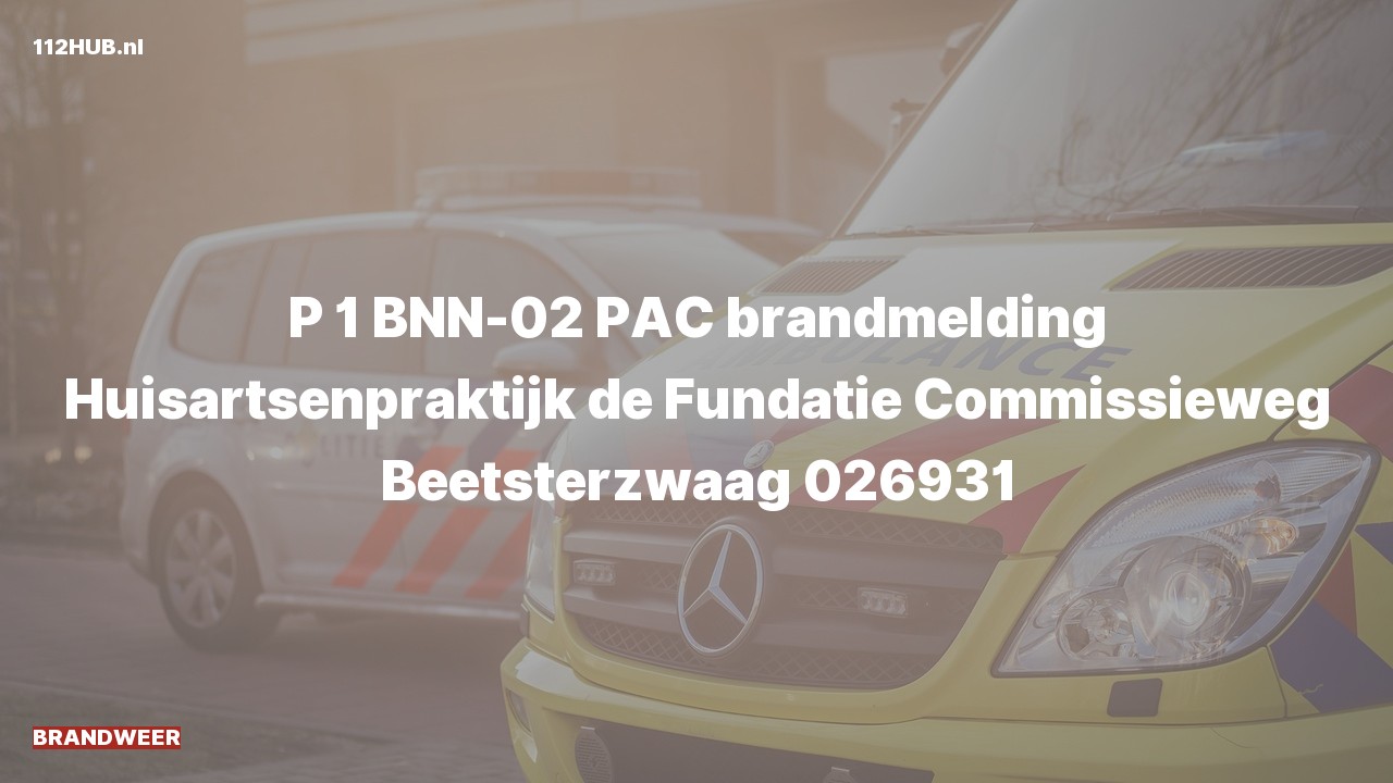Deelafbeelding voor De brandweer is met spoed uitgerukt voor een brandmelding naar de Commissieweg in Beetsterzwaag