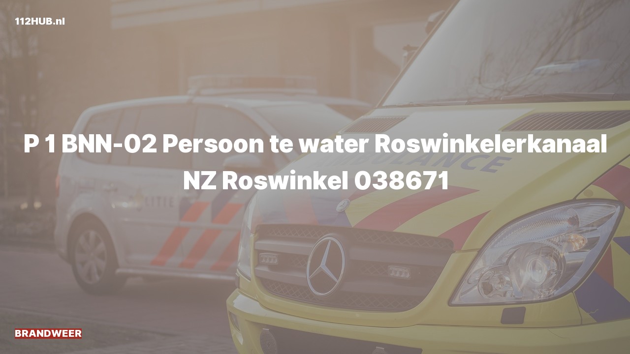Deelafbeelding voor Brandweer met spoed naar de Roswinkelerkanaal NZ in Roswinkel.