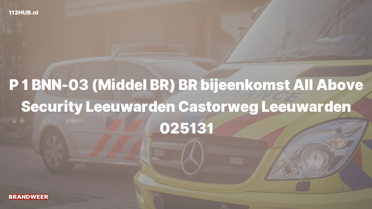 Deelafbeelding voor De brandweer is met spoed uitgerukt voor een brand naar de Castorweg in Leeuwarden