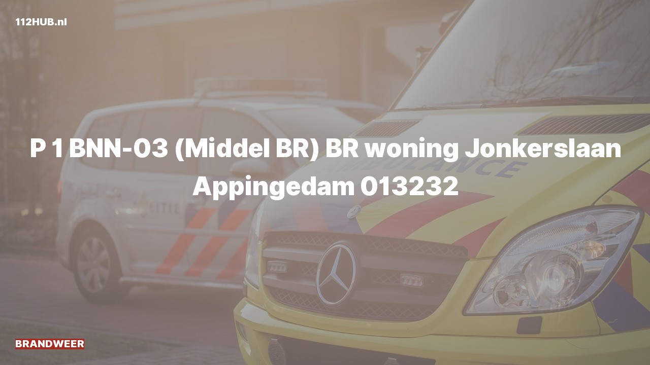 Deelafbeelding voor Brandweer met spoed voor brand in woning naar de Jonkerslaan in Appingedam.