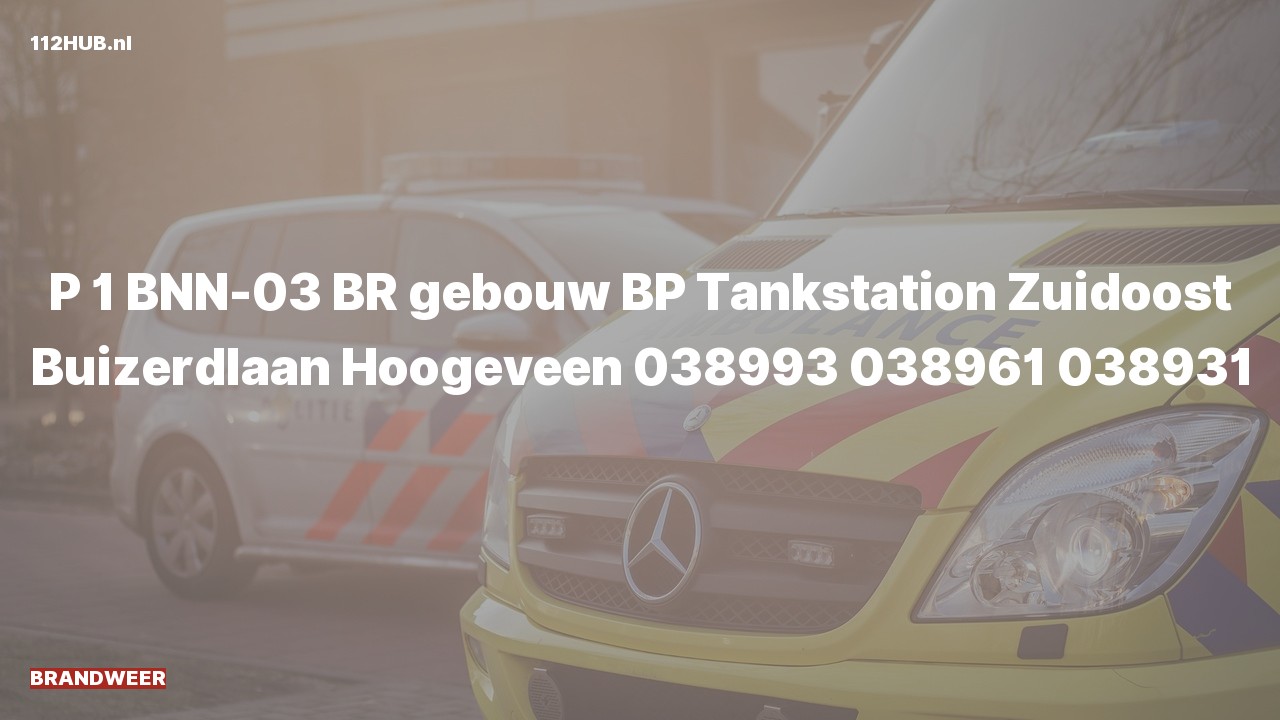 Deelafbeelding voor De brandweer is met spoed uitgerukt voor een gebouwbrand naar de Buizerdlaan in Hoogeveen