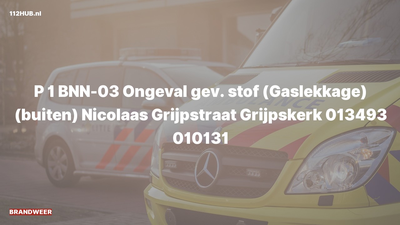 Deelafbeelding voor Brandweer met spoed naar de Nicolaas Grijpstraat in Grijpskerk.