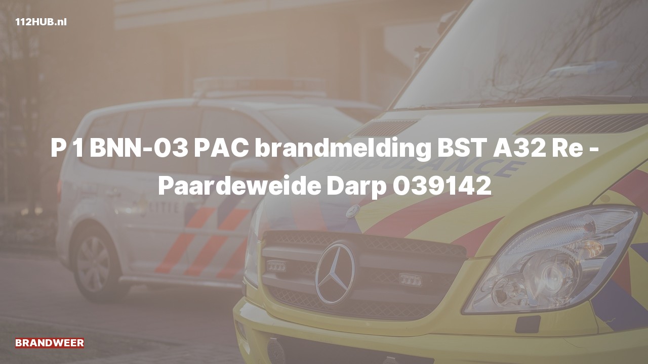Deelafbeelding voor Brandweer met spoed voor brandmelding.