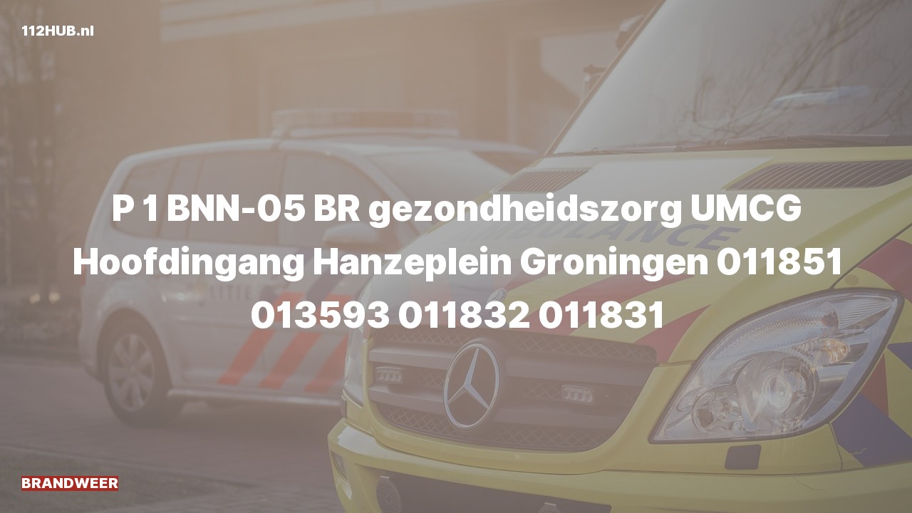 Deelafbeelding voor Brandweer met spoed naar de Hanzeplein in Groningen.