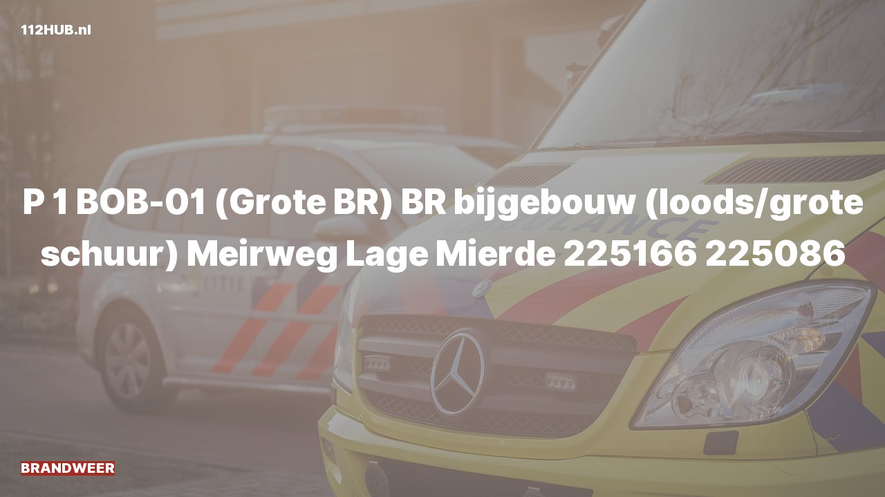 Deelafbeelding voor Brandweer met spoed naar de Meirweg in Lage Mierde.