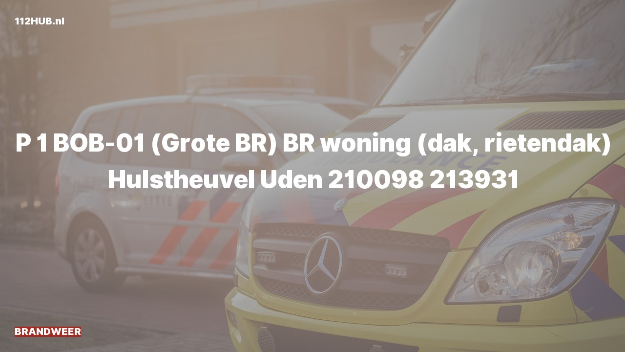 Deelafbeelding voor Brandweer met spoed voor brand in woning naar de Hulstheuvel in Uden.