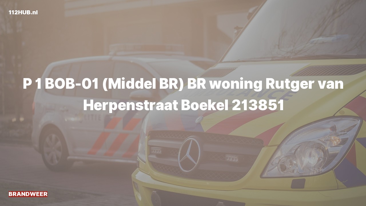Deelafbeelding voor P2000-melding voor brand in woning.