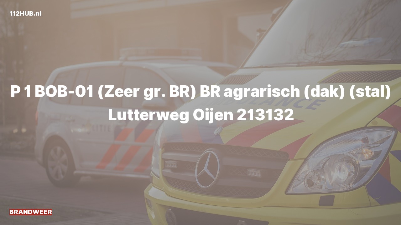 Deelafbeelding voor P2000-melding.