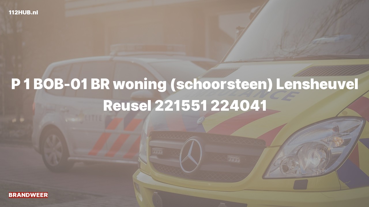 Deelafbeelding voor P2000-melding voor schoorsteenbrand in woning.