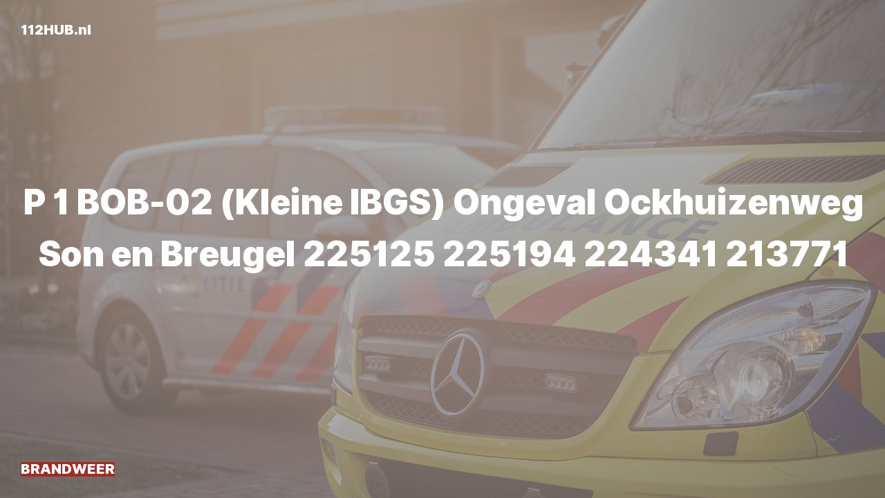 Deelafbeelding voor Brandweer met spoed naar de Ockhuizenweg in Son en Breugel.