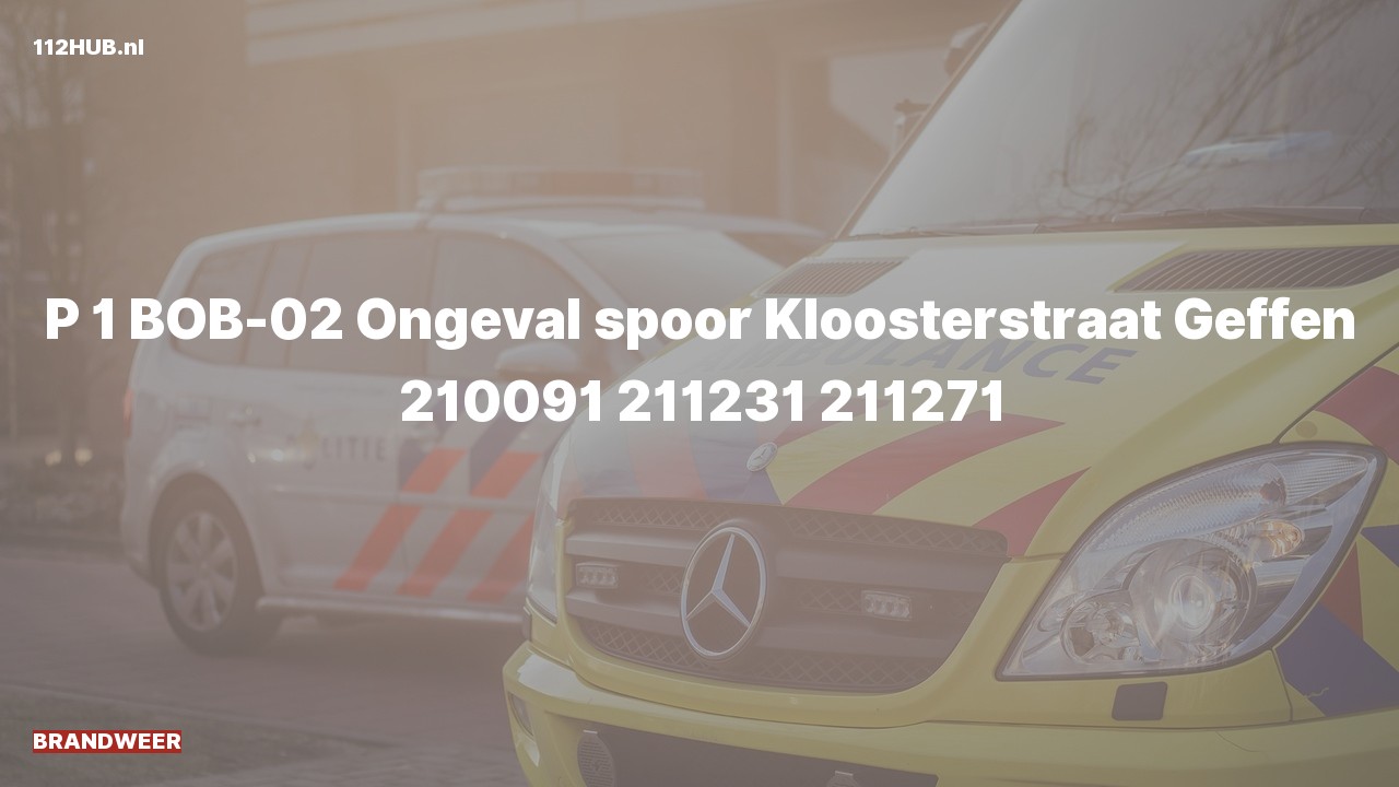 Deelafbeelding voor Brandweer met spoed naar de Kloosterstraat in Geffen.
