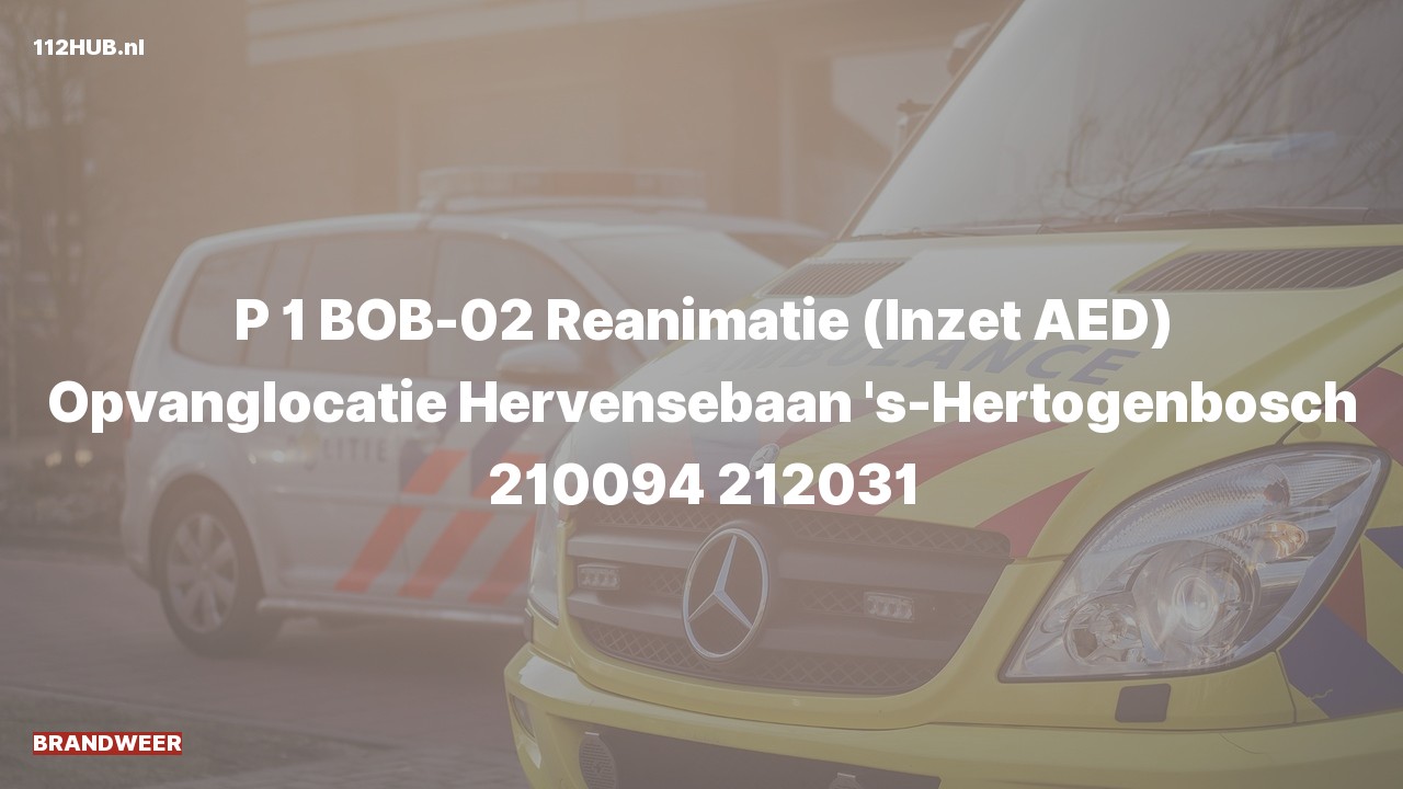 Deelafbeelding voor Brandweer met spoed naar de Hervensebaan in 's-Hertogenbosch.