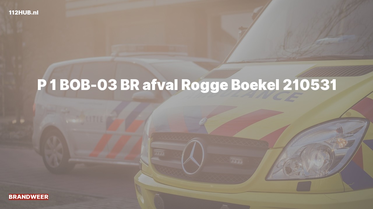 Deelafbeelding voor Brandweer met spoed naar de Rogge in Boekel.