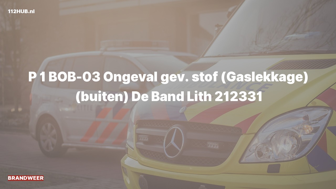 Deelafbeelding voor Brandweer met spoed naar de De Band in Lith.