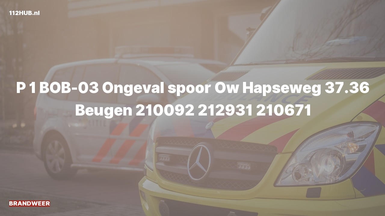 Deelafbeelding voor Brandweer met spoed naar de Hapseweg in Beugen.