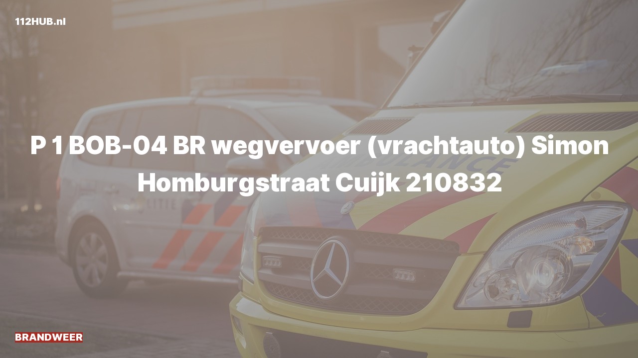 Deelafbeelding voor Brandweer met spoed naar de Simon Homburgstraat in Cuijk.