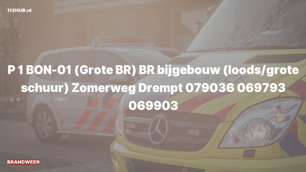Deelafbeelding voor Brandweer met spoed naar de Zomerweg in Drempt.