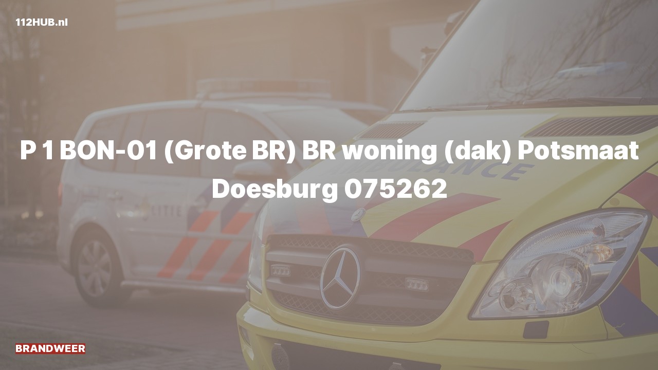 Deelafbeelding voor De brandweer is met spoed uitgerukt voor een woningbrand naar de Potsmaat in Doesburg