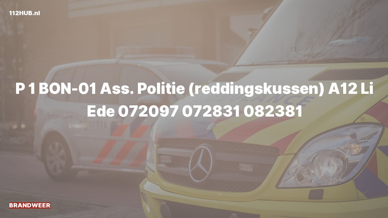 Deelafbeelding voor P2000-melding.