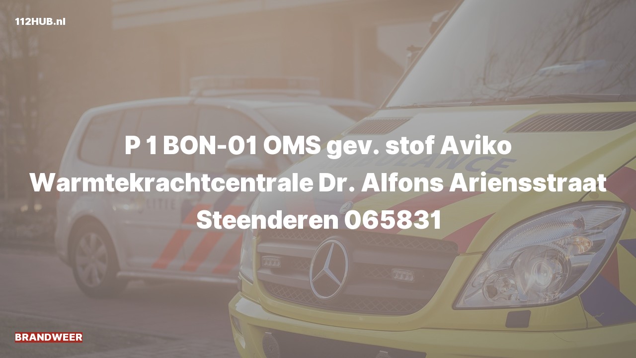 Deelafbeelding voor Brandweer met spoed naar de Dr. Alfons Ariënsstraat in Steenderen.