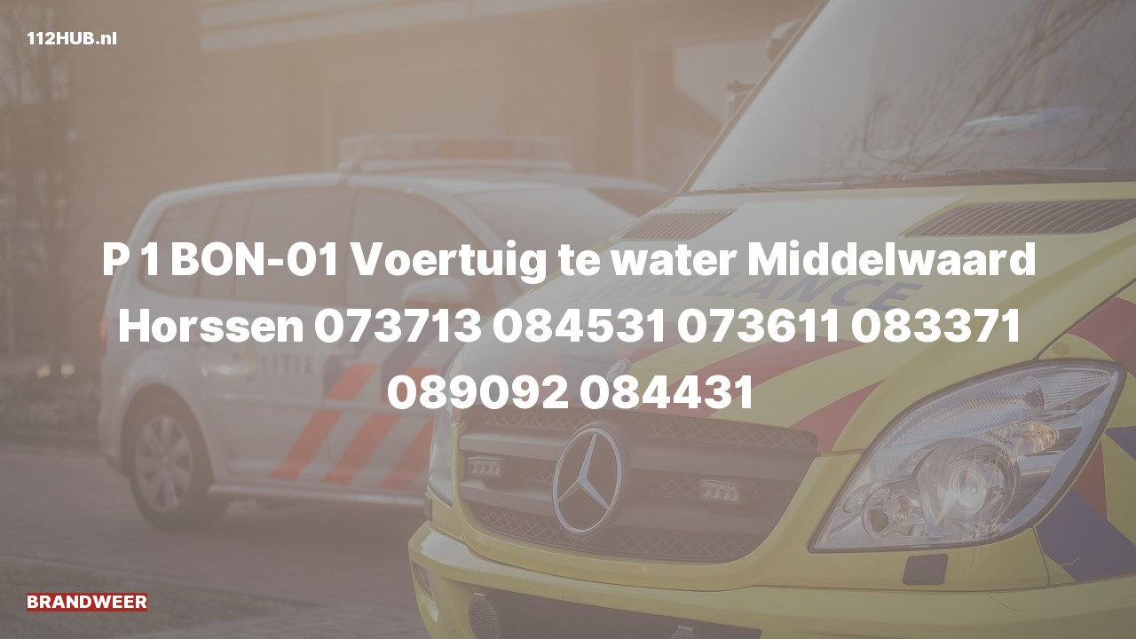 Deelafbeelding voor P2000-melding.