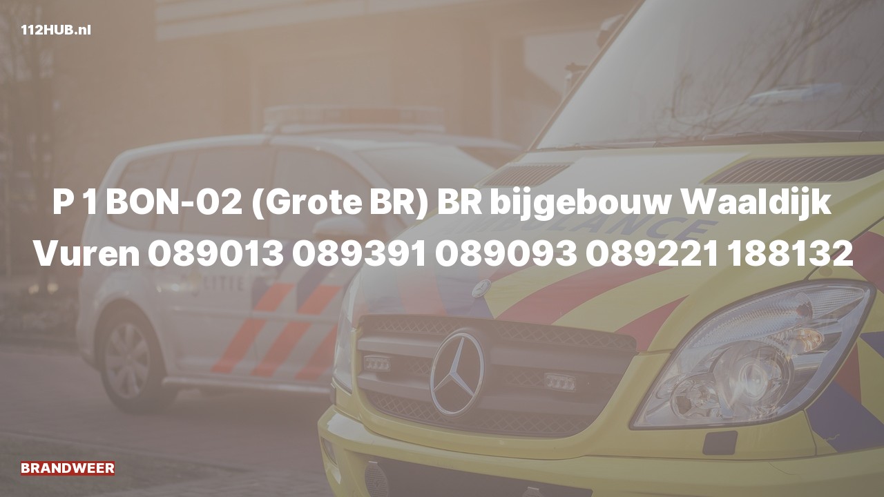 Deelafbeelding voor Brandweer met spoed naar de Waaldijk in Vuren.
