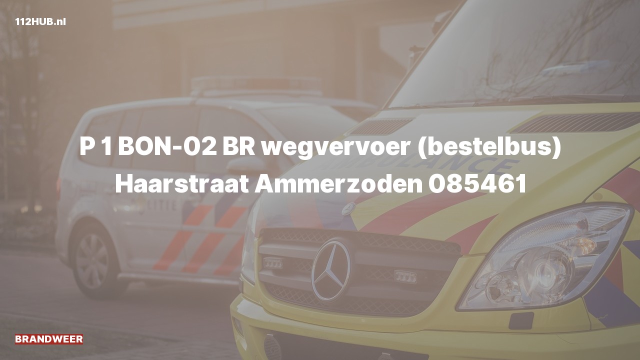 Deelafbeelding voor P2000-melding.
