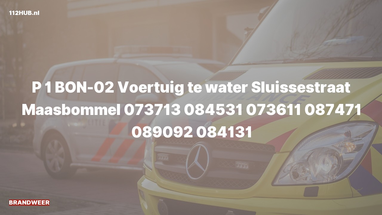 Deelafbeelding voor Brandweer met spoed naar de Sluissestraat in Maasbommel.