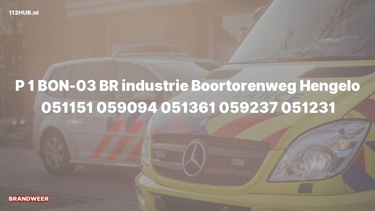 Deelafbeelding voor P2000-melding.