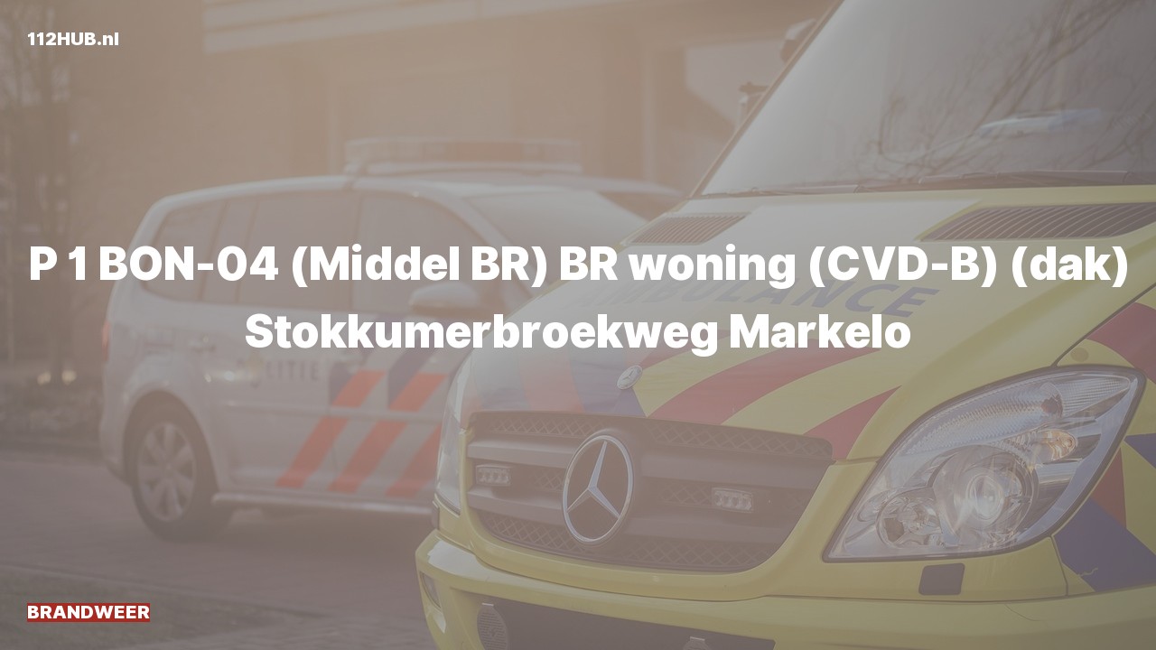 Deelafbeelding voor Brandweer met spoed voor brand in woning naar de Stokkumerbroekweg in Markelo.