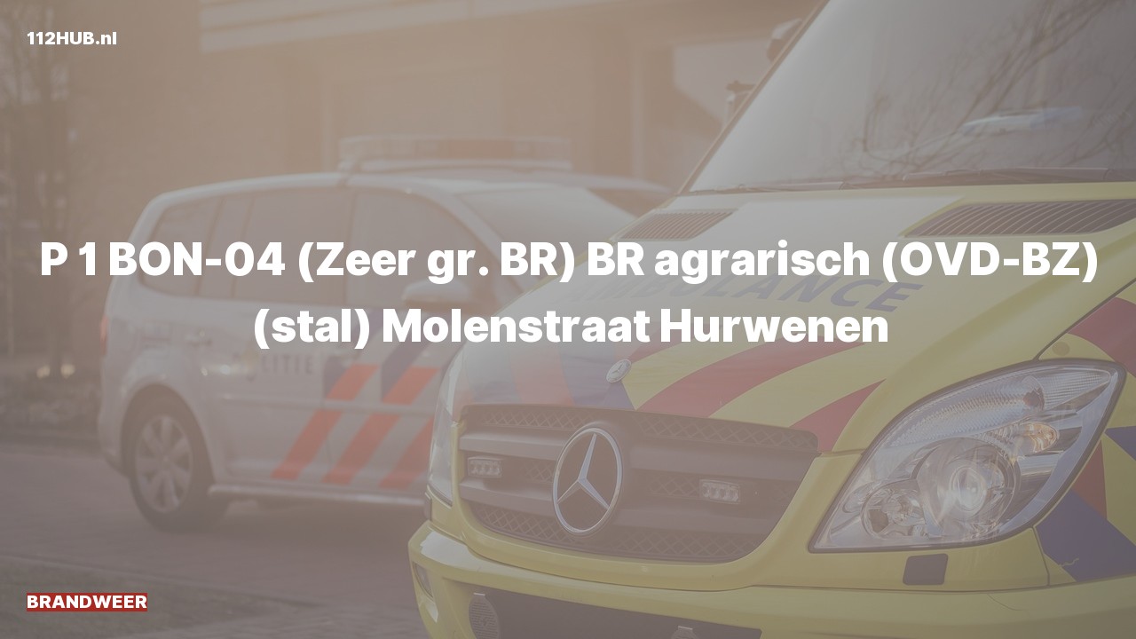 Deelafbeelding voor P2000-melding.