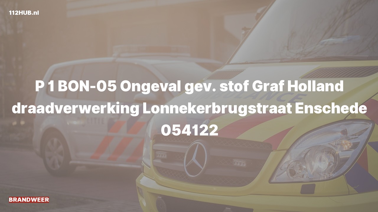 Deelafbeelding voor P2000-melding.