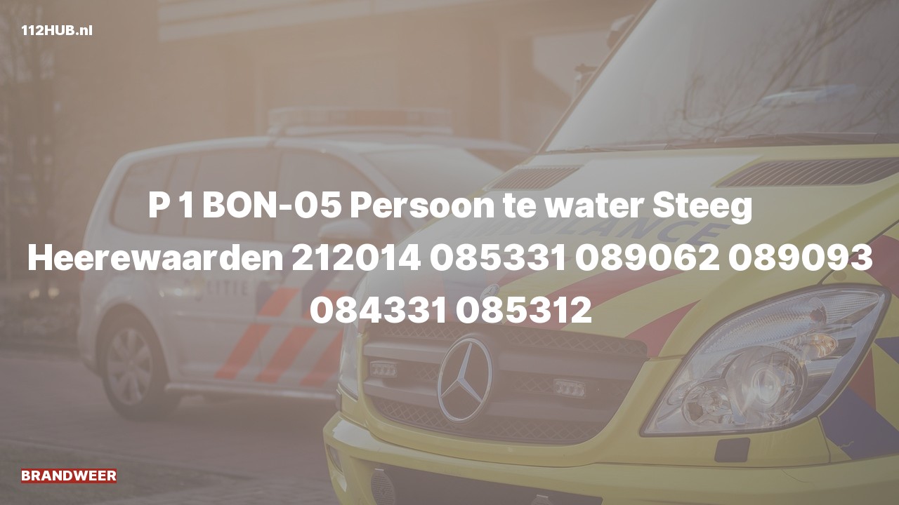 Deelafbeelding voor Brandweer met spoed naar de Steeg in Heerewaarden.
