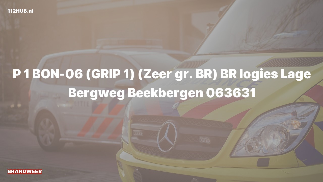 Deelafbeelding voor Brandweer met spoed naar de Lage Bergweg in Beekbergen.