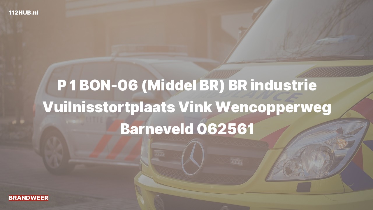 Deelafbeelding voor Brandweer met spoed naar de Wencopperweg in Barneveld.