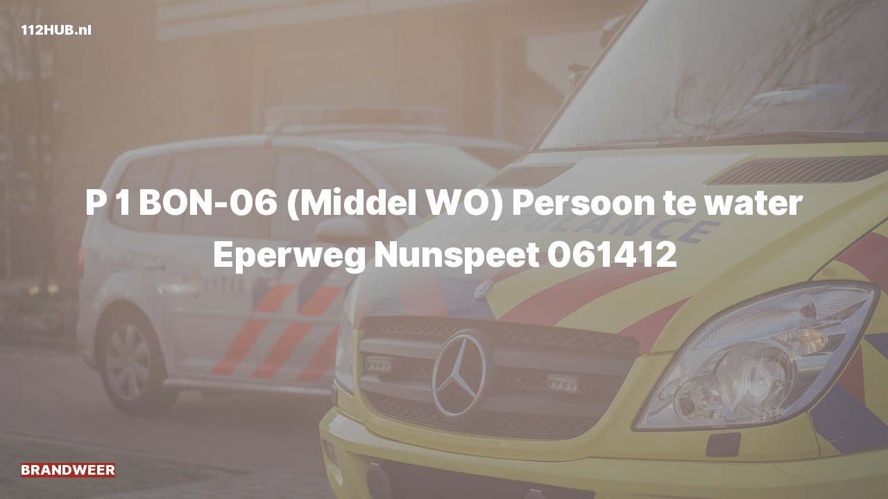Deelafbeelding voor Brandweer met spoed naar de Eperweg in Nunspeet.